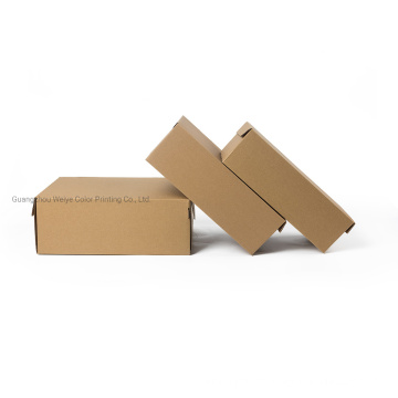 Custom Printing Foldable Natural Kraft Corrugated Shipping Shoe Packaging Box